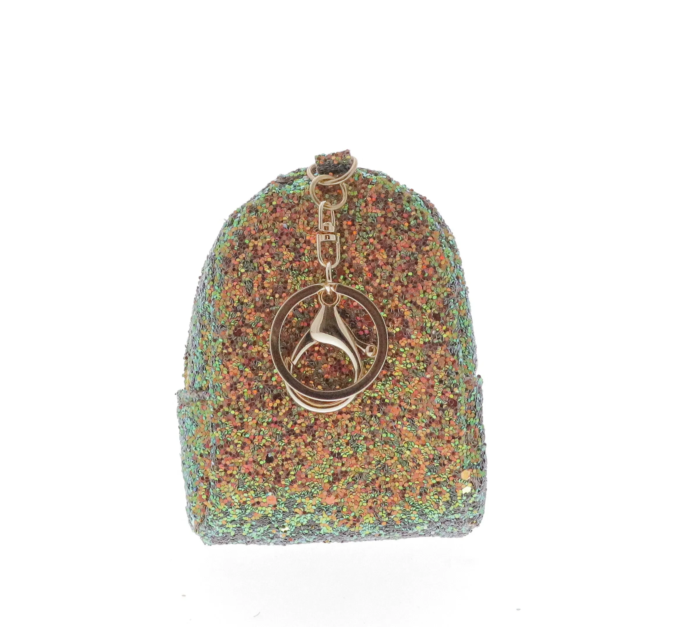 Sequin Rainbow Coin Bag Key Chain