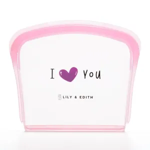 Silicone Reusable Sandwich Bag | Heart