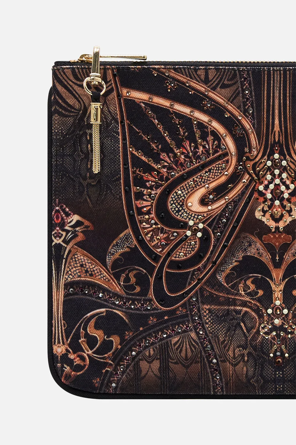 SMALL CANVAS CLUTCH NOUVEAU NOIR
