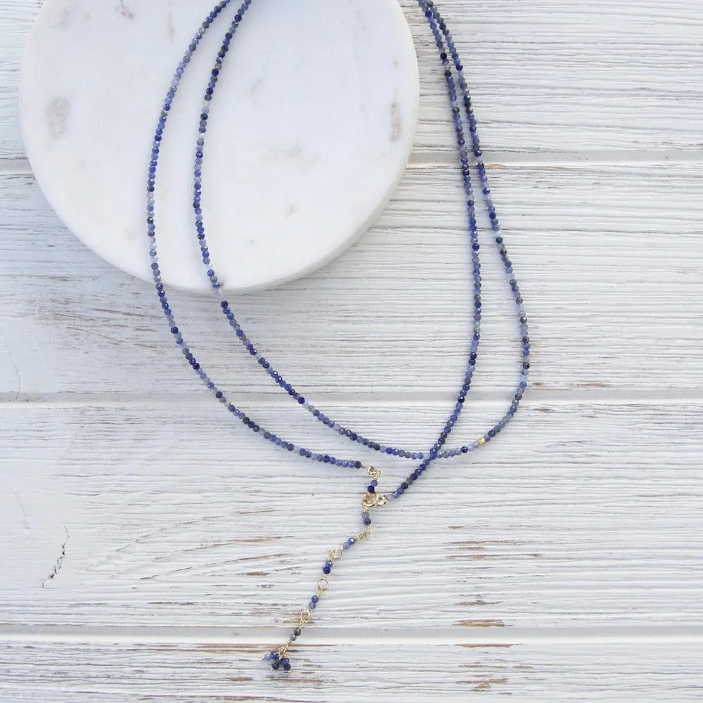 Sodalite Wrap Bracelet & Necklace