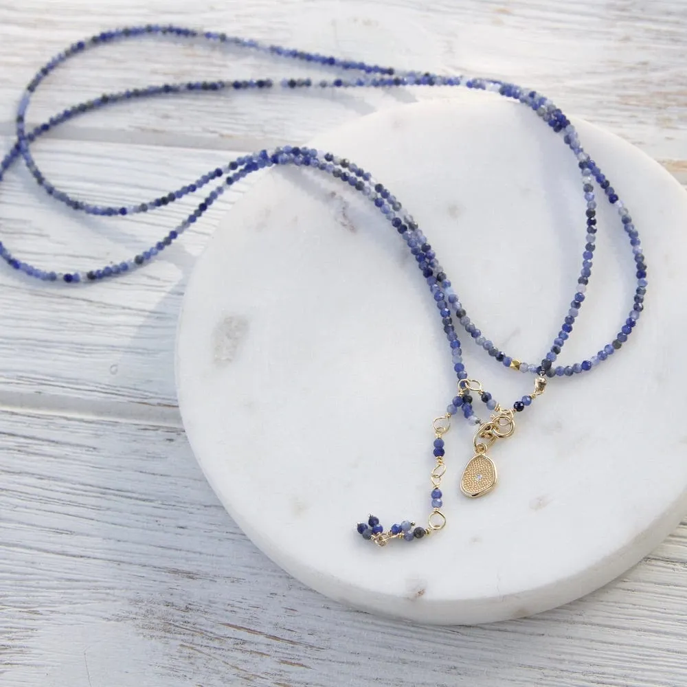Sodalite Wrap Bracelet & Necklace