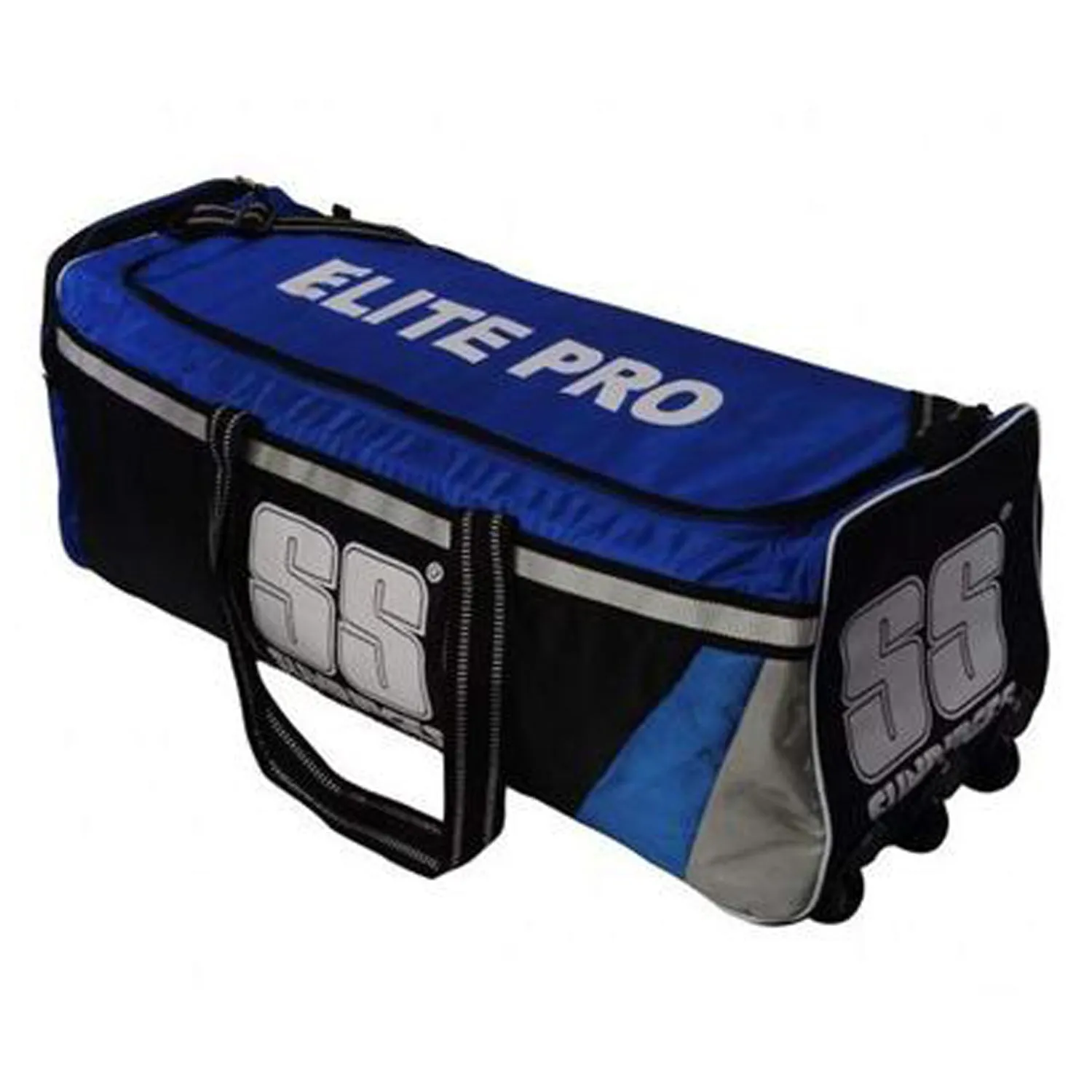 SS Double Wheel Cricket Kit Bag - Elie Pro (Black Blue)