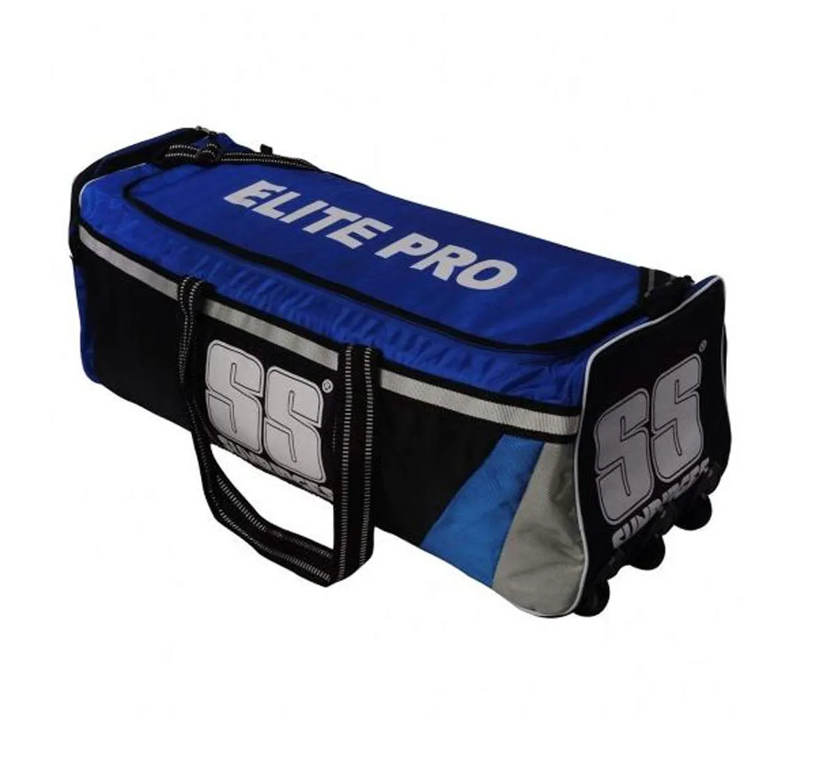 SS Double Wheel Cricket Kit Bag - Elie Pro (Black Blue)