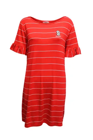 Stripe Dress with Ruffle Sleeve