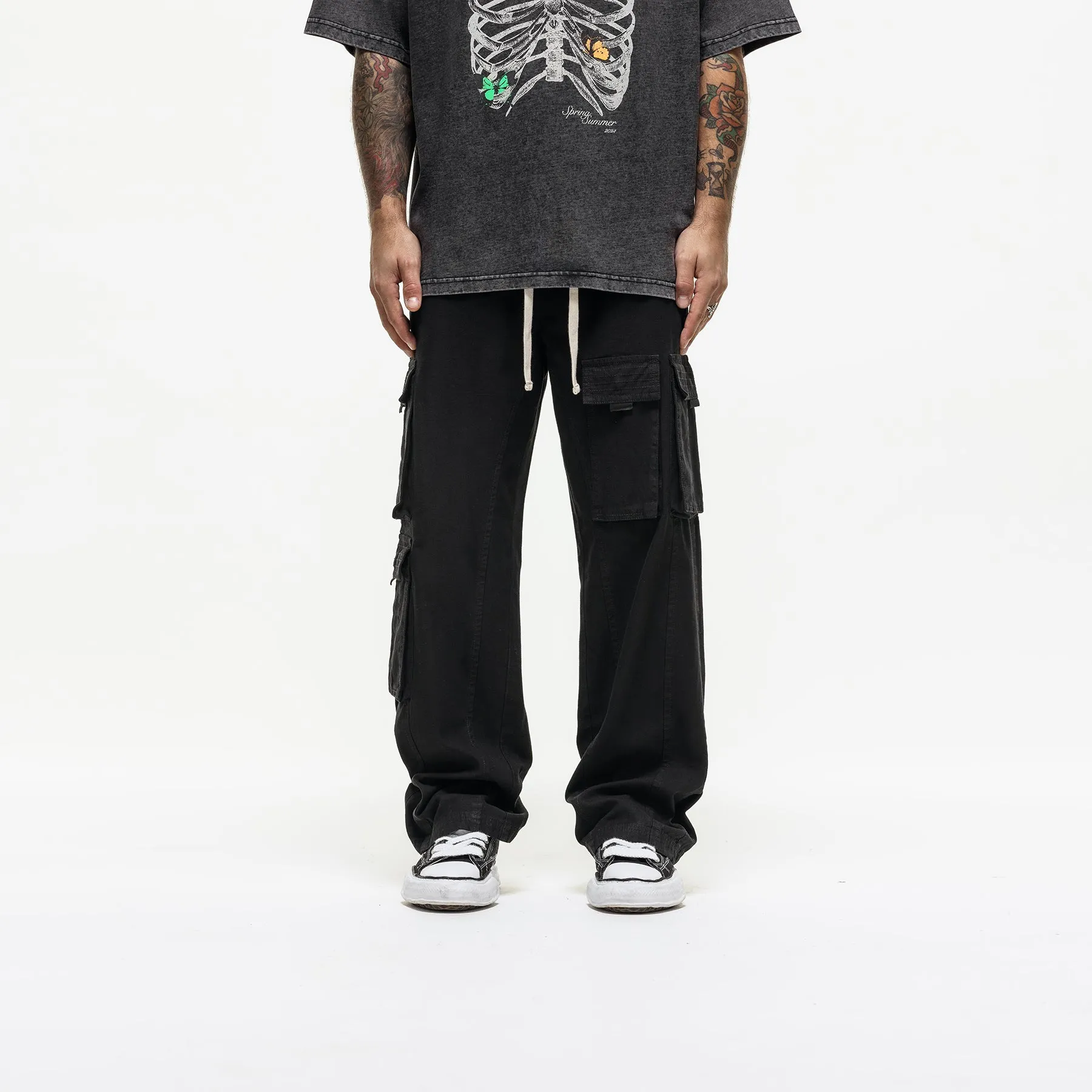 Tactical Baggy Black Cargo Pant
