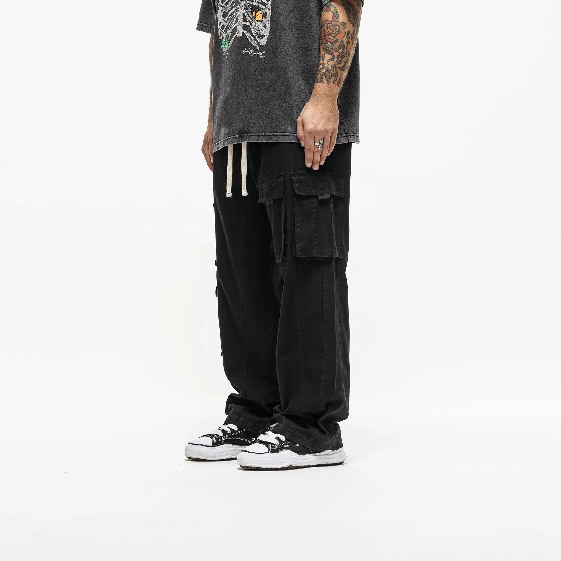 Tactical Baggy Black Cargo Pant