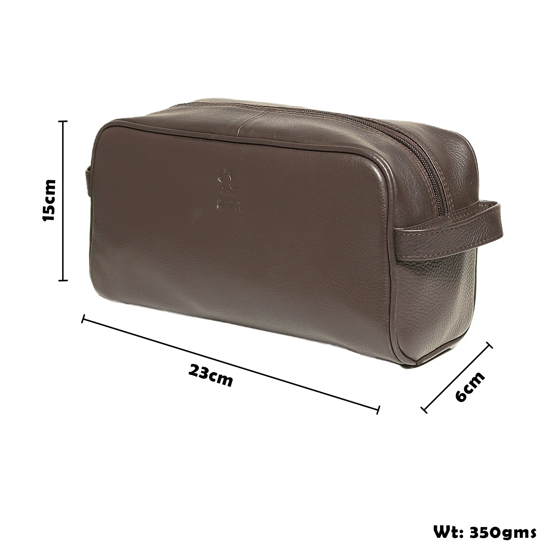 Ted Brown Leather Wash Bag for Men and Women