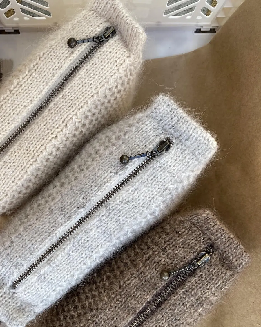 UDENLANDSKE FORHANDLERE Zipper 17 cm - Sand - Wholesale