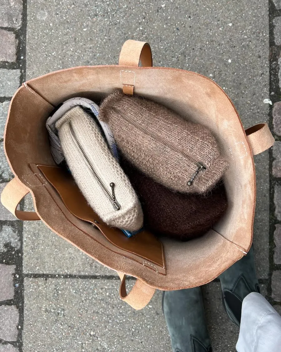 UDENLANDSKE FORHANDLERE Zipper 17 cm - Sand - Wholesale