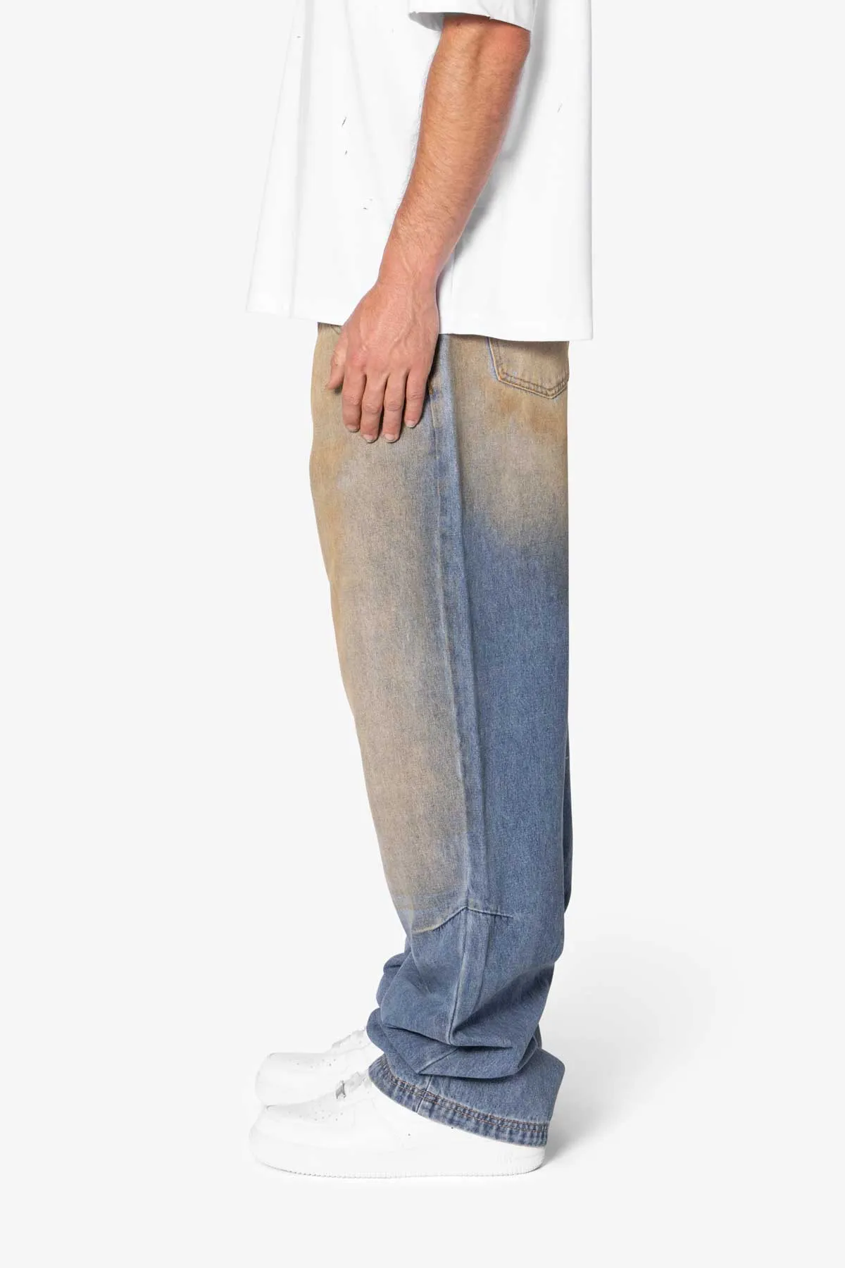 Ultra Baggy Not Washed Vintage Denim - Blue