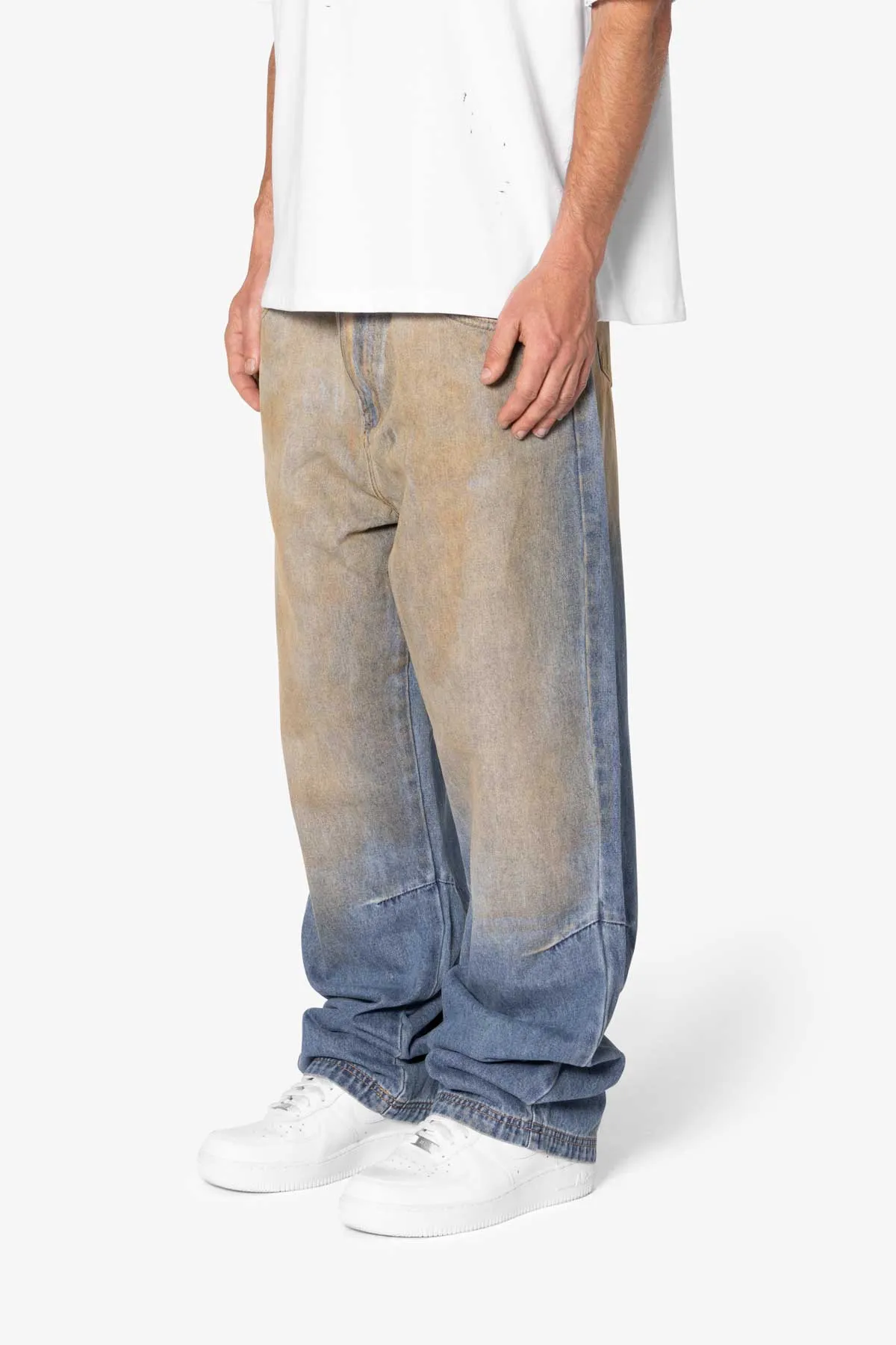 Ultra Baggy Not Washed Vintage Denim - Blue