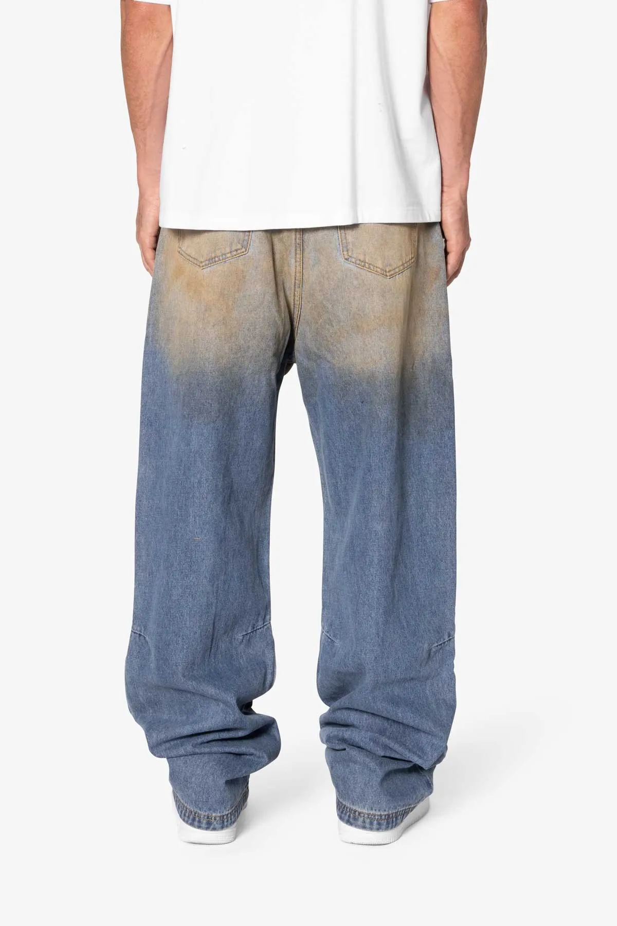Ultra Baggy Not Washed Vintage Denim - Blue