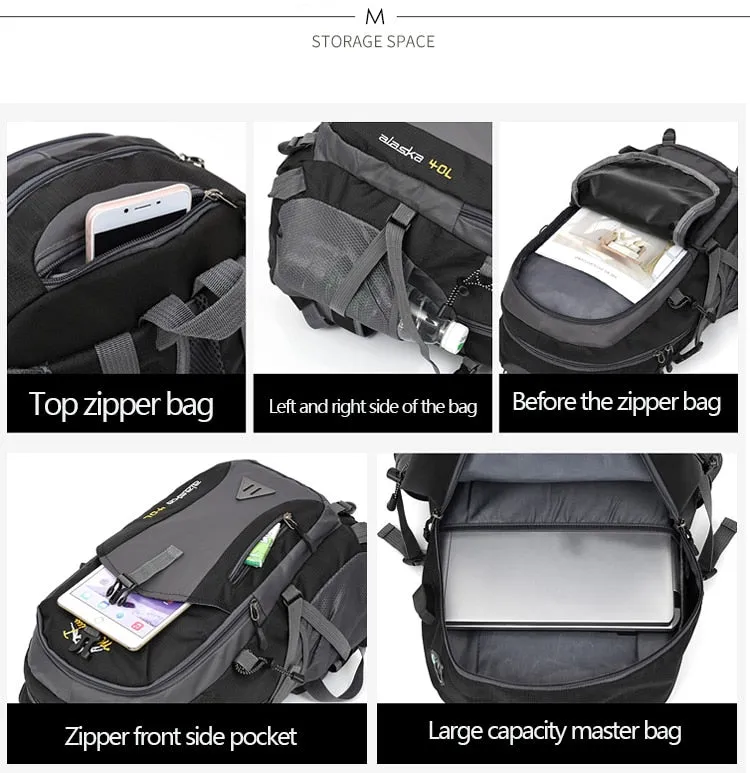 Unisex Waterproof Travel Climbing Backpack