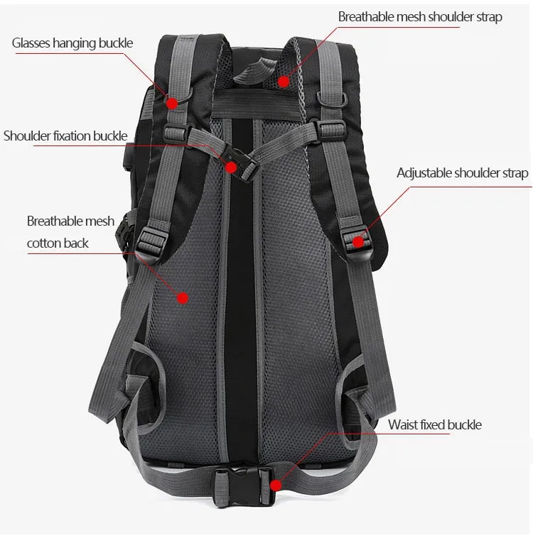 Unisex Waterproof Travel Climbing Backpack