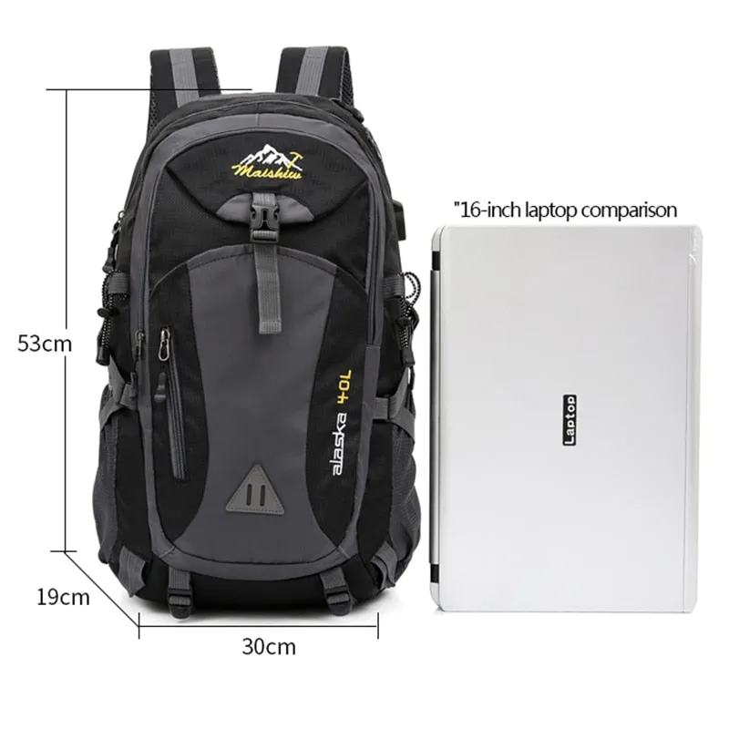 Unisex Waterproof Travel Climbing Backpack