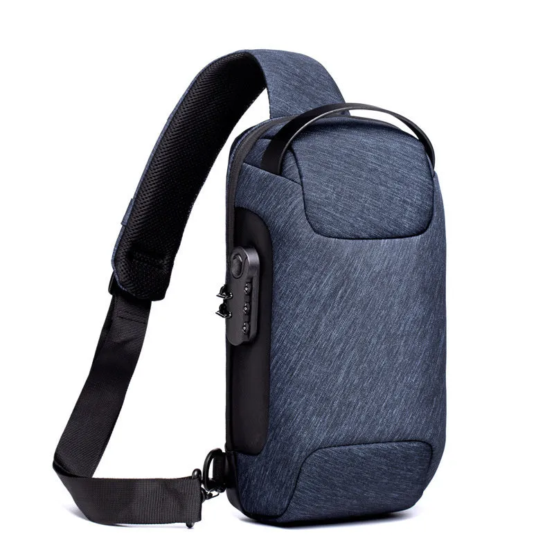 USB Charging Travel Shoulder Bag