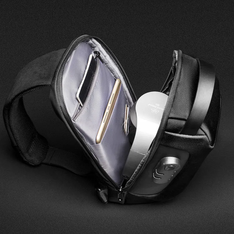 USB Charging Travel Shoulder Bag
