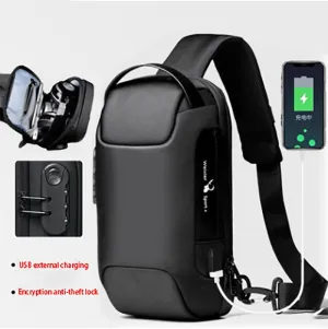 USB Charging Travel Shoulder Bag