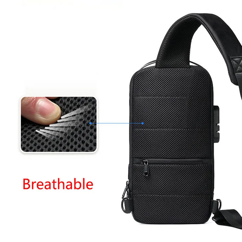 USB Charging Travel Shoulder Bag