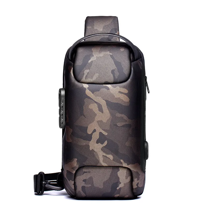 USB Charging Travel Shoulder Bag