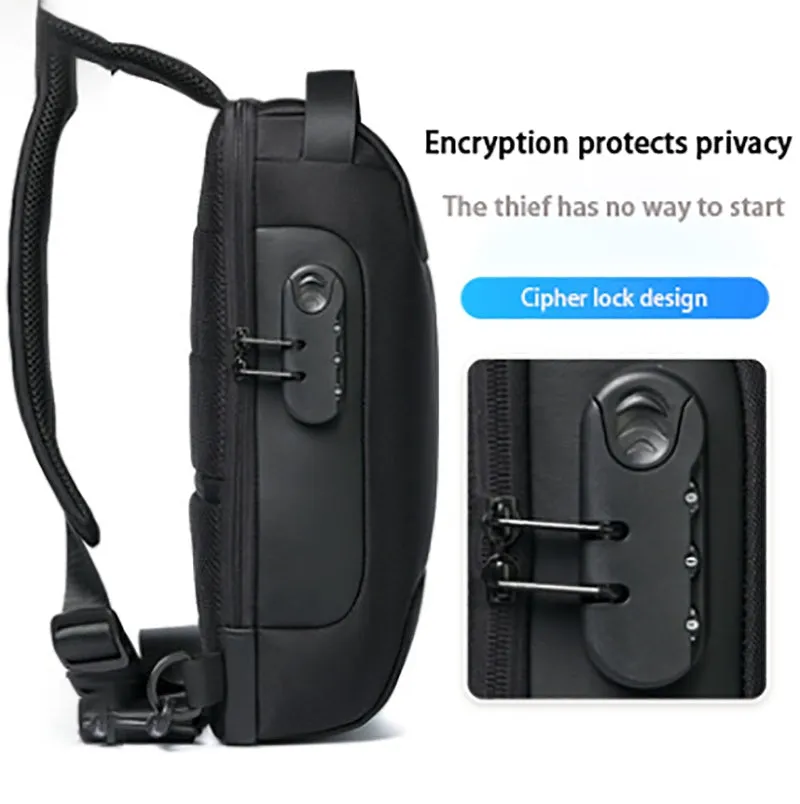 USB Charging Travel Shoulder Bag