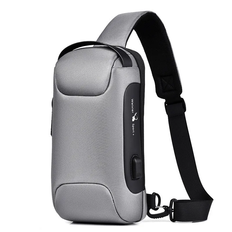 USB Charging Travel Shoulder Bag