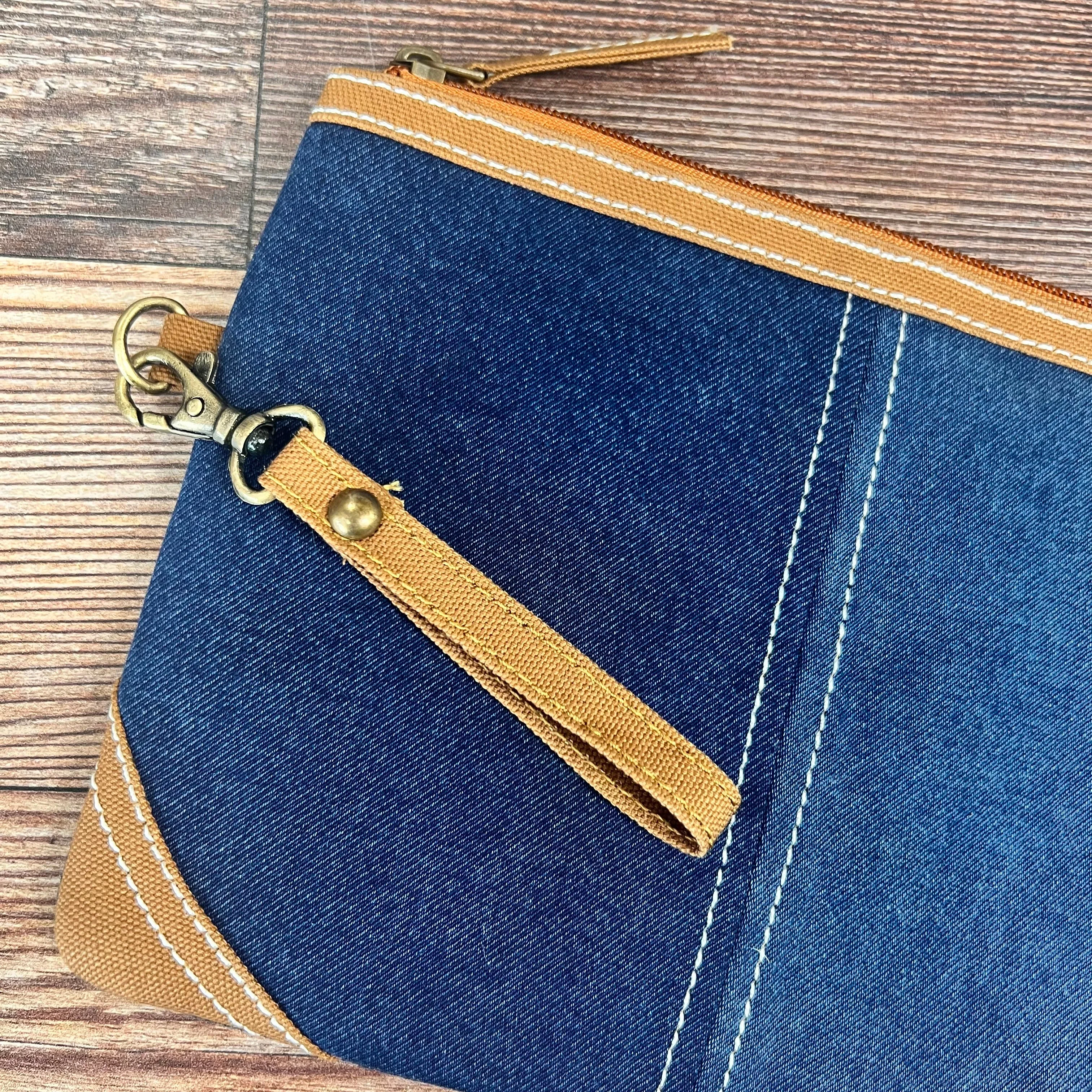Vann & Co. - Denim Wristlet Pouch