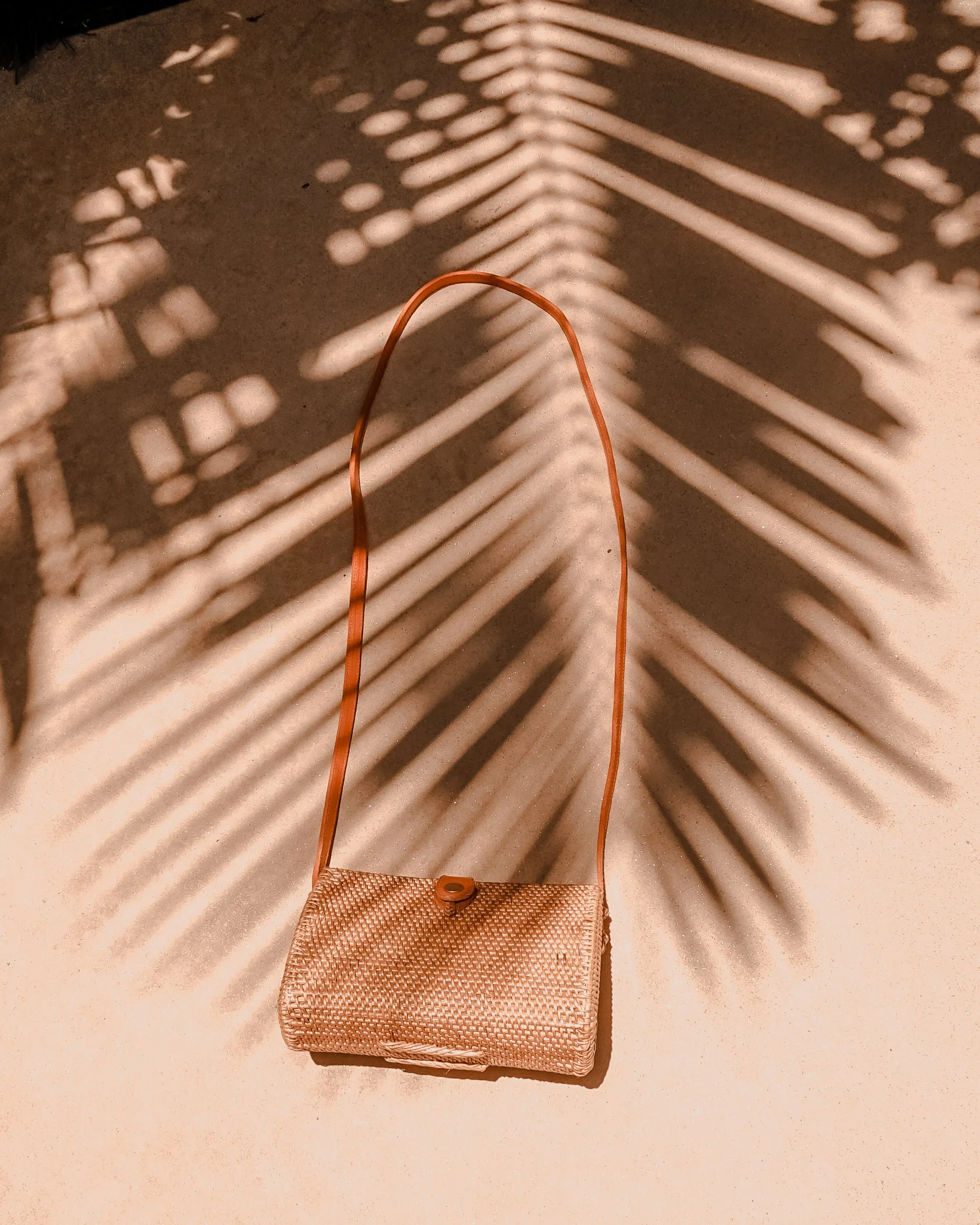 Vegan Clutch Rattan Bag