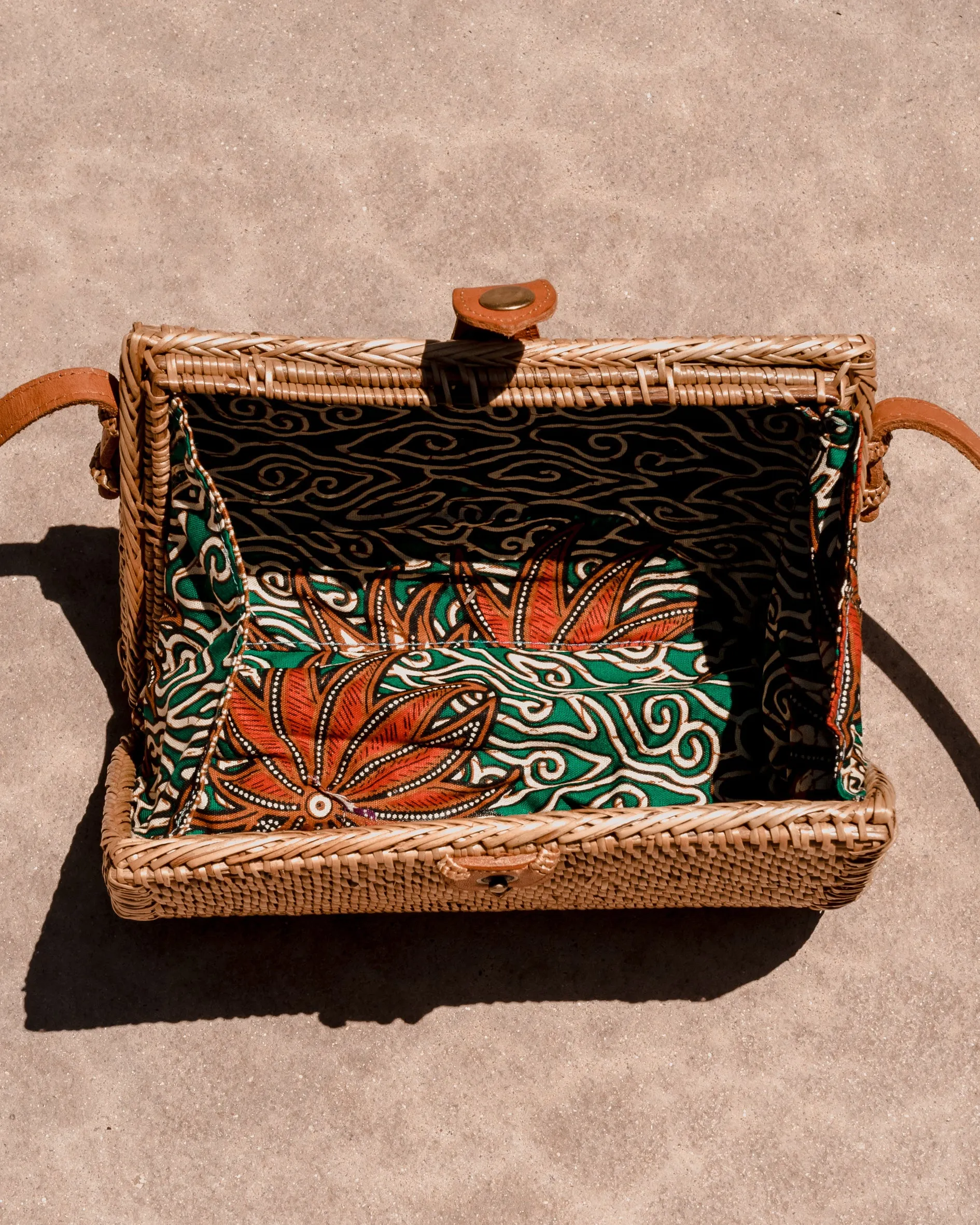 Vegan Clutch Rattan Bag