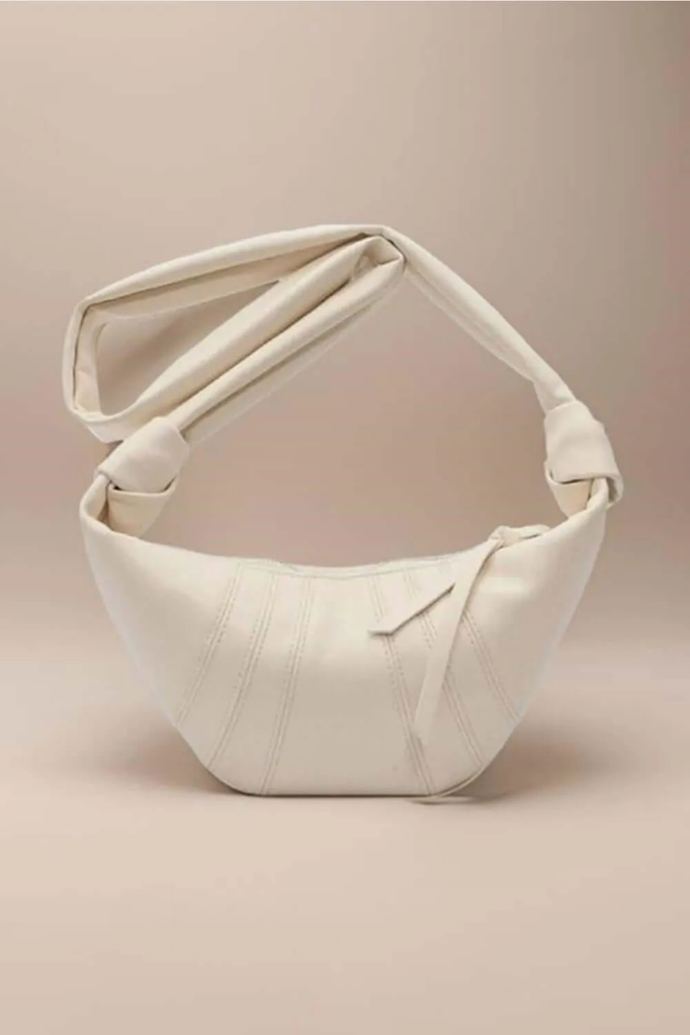 Vegan Leather Croissant Crossbody Bag Handbag