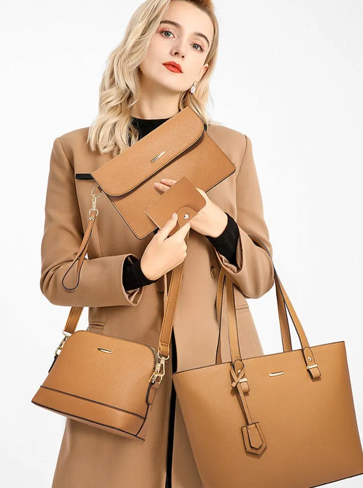 Vintage Large-capacity Tote Bag 4Pcs