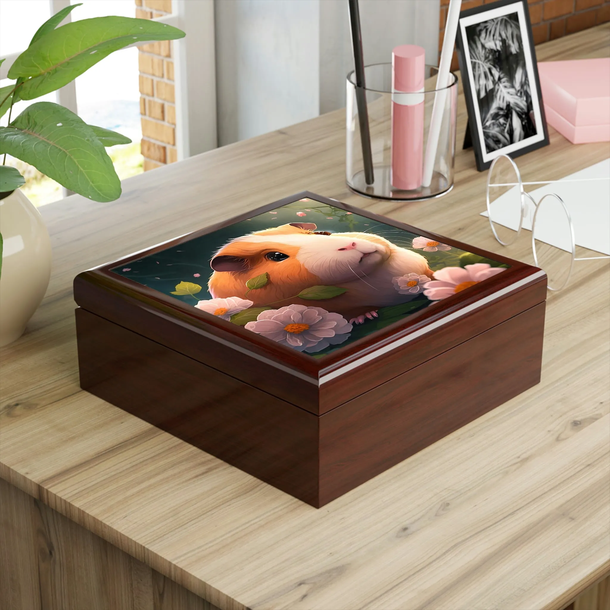 Whimsical Guinea Pig Jewelry Box
