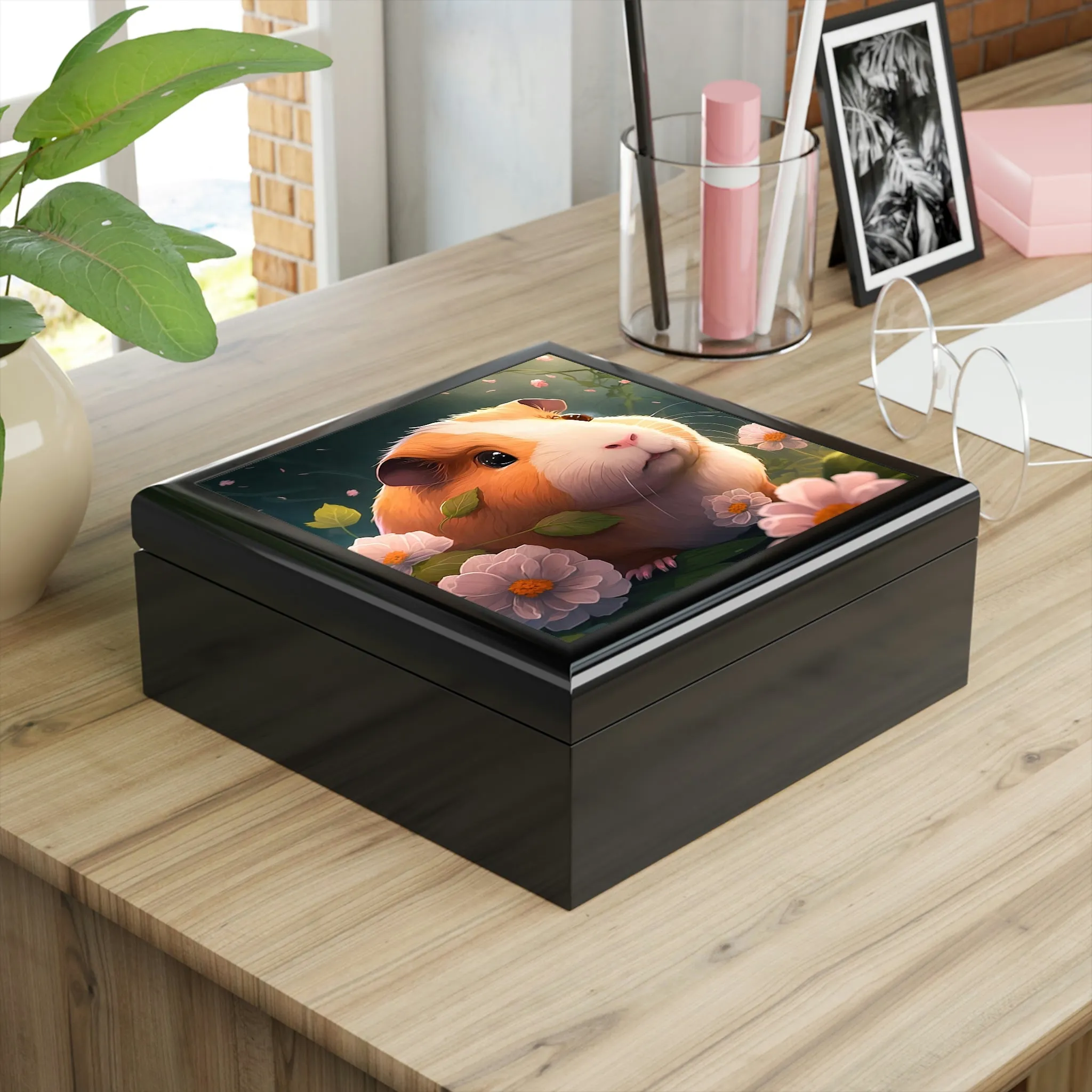 Whimsical Guinea Pig Jewelry Box