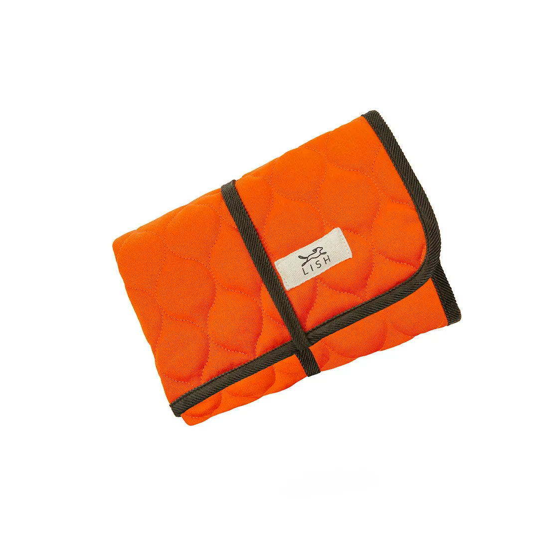 Winkley Orange Designer Pet Travel Blanket