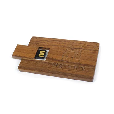 Wooden USB Flash Drive Card