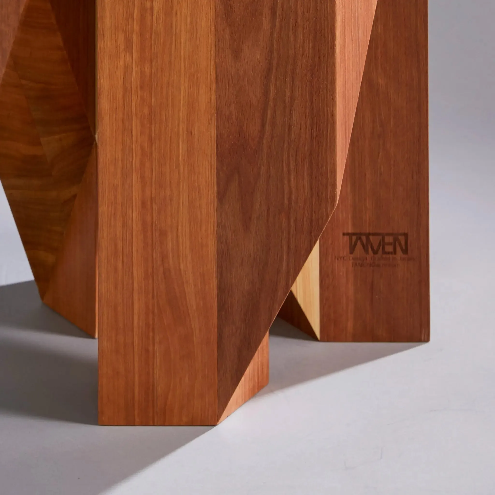 Yosegi Wood Stool Pair - Japanese Craftsmanship